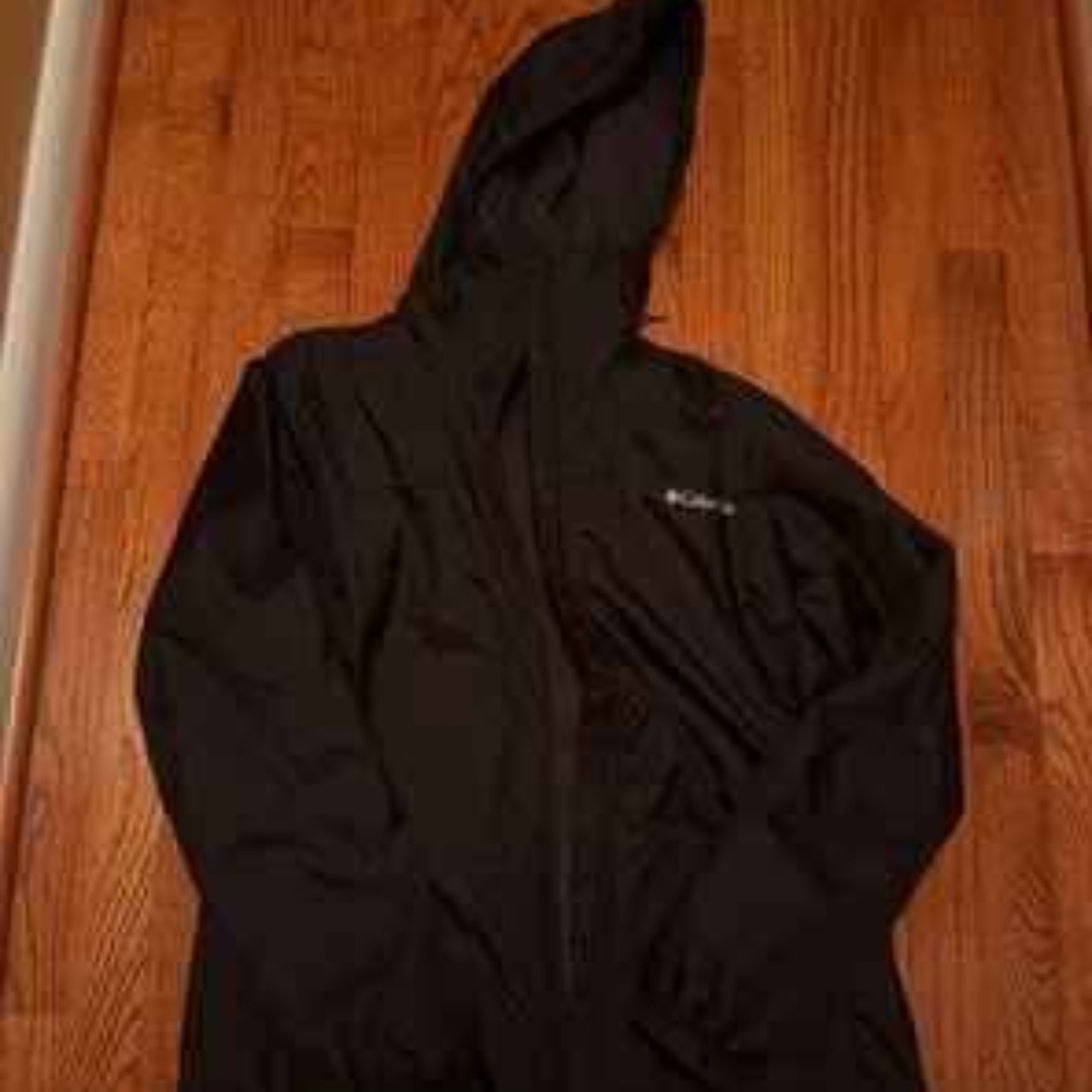Columbia Men's Or Womens Black Raincoat